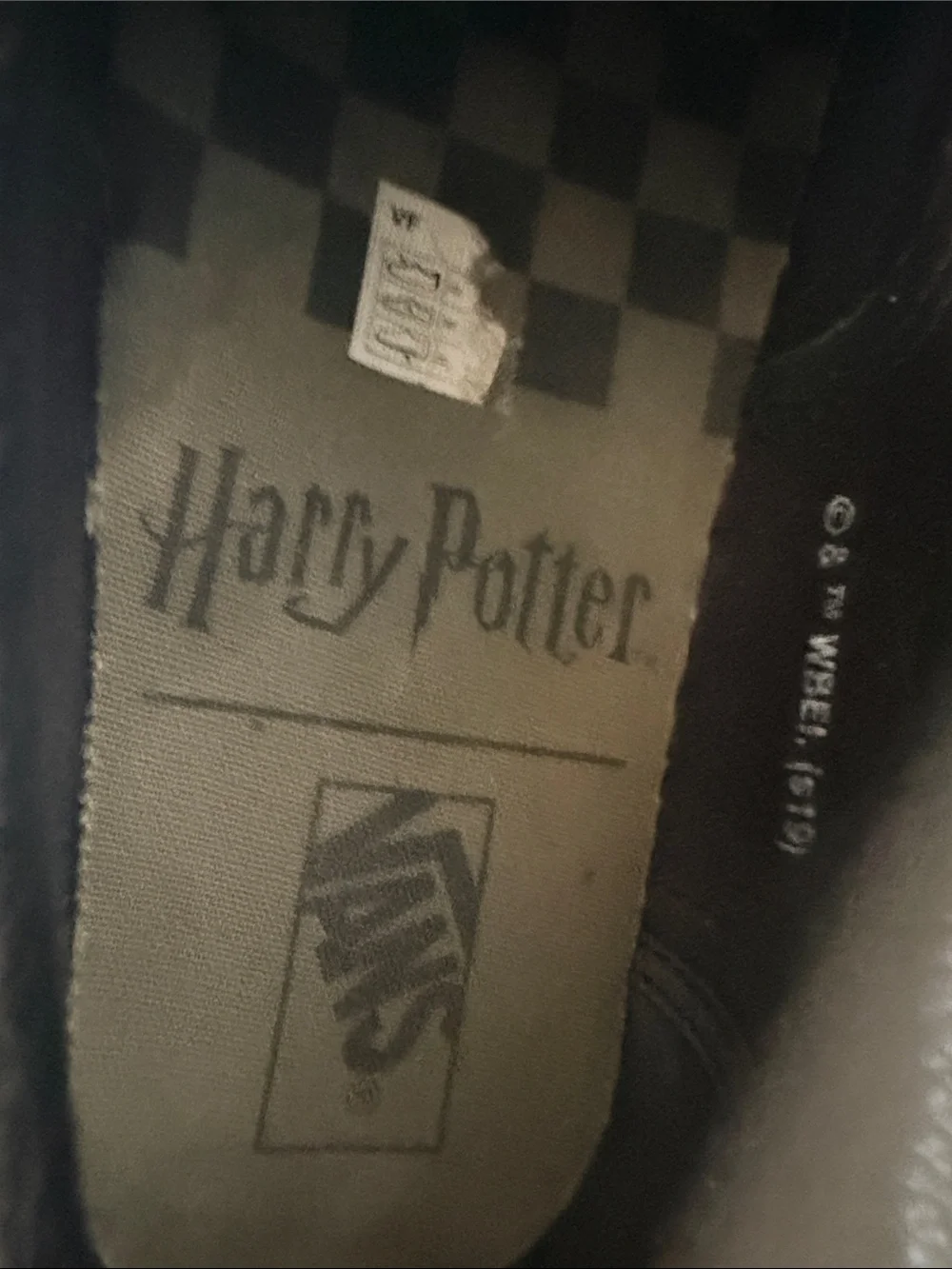 Vans by Harry Potter Unisex Black and Olive Low-Top Skate Sneakers